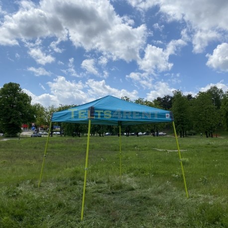 Telts 3x3m elektro zila (lietota)